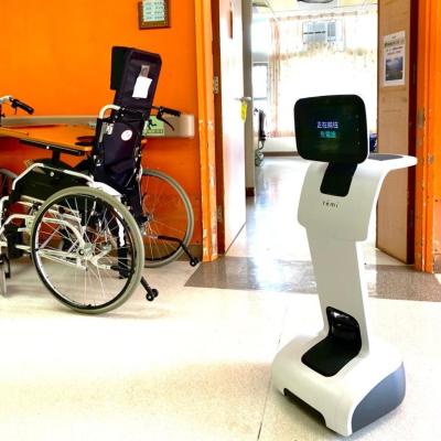 China Human Computer Interaction Artificial Intelligence Hospital Telepresence Nurses Department Autonomous Mobile Temi Robot for sale