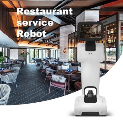 China Commercial Waiter Human Machine Interaction Temi Telepresence Equipment Restaurant Food Delivery Hotel Reception Smart Robot Service for sale