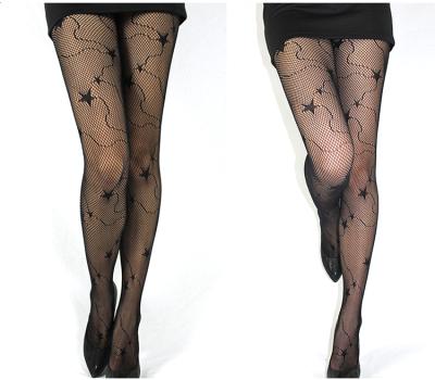 China Factory outlet antibacterial stars with tail temptation net stockings women's sexy silk stockings sock for sale