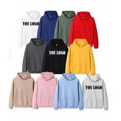 China Custom Oversized Plain Unisex Hoodies Printed Men Hoodies Anti-wrinkle Blank Logo Sweatshirt White Cotton for sale