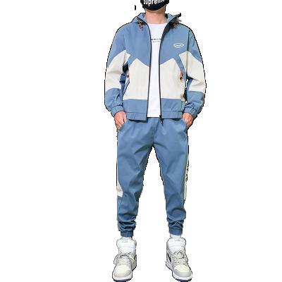 China Breathable Mens Anorak Suit Street Hip Hop Suit For Mens Hooded Zipper Suit for sale