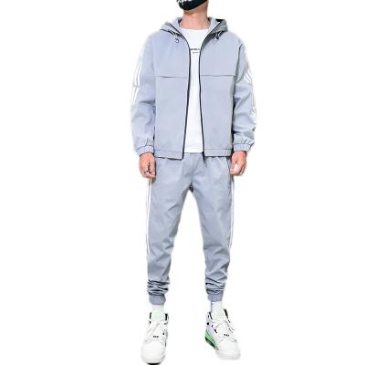 China Breathable Windproof Suit For Men's Casual Hooded Suit Men's Zipper Suit for sale