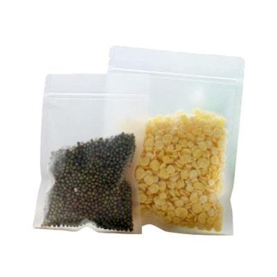 China Hot Selling Food Matte Or Matte Biodegradable Zipper Top Plastic Zip Lock Bag For Clothes Packaging For Grocery Fruit Rice for sale