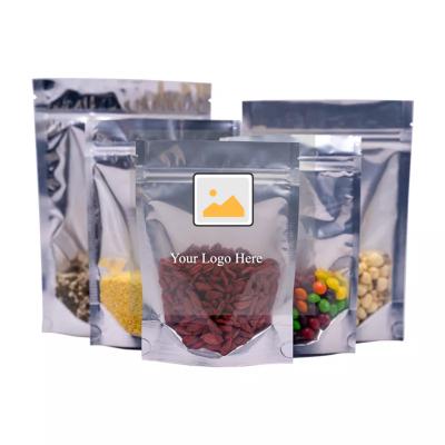 China China Supplier Custom Printing Clear Printing Stand Up Dry Food Packaging Pouches Zip Lock Plastic Bags For Dried Fruit for sale