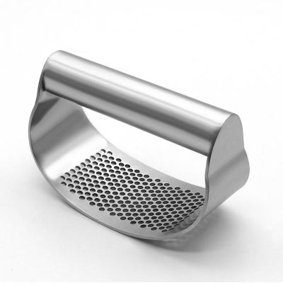 China Amazon Kitchen Tool Viable Hot Selling Garlic Peeler Brush Stainless Steel Garlic Press for sale