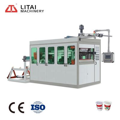 China Automatic Factory Cup Bowl Container Making Machine PP PS PET PLA Thermoforming Machine with factory price for sale