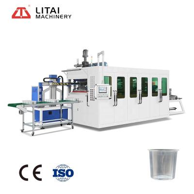 China Factory Fully Automatic Disposable Plastic Water Glass Cup And Tray Thermoforming Machine Price for sale