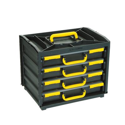 China Ambient. Goods. Portable. etc MEIJIA Factory Customized Hot Sales Cheap Price 377x265x310mm Tool Drawer Cabinet With Four Clear Plastic Parts Box Inside for sale