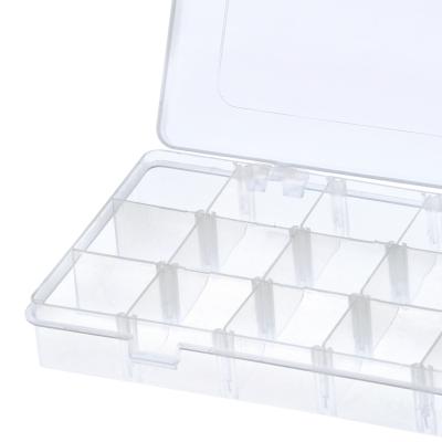 China Outdoor Portable Separated Transparent Plastic Tool Case Multifunctional Space Tool Box For Small Storage Bait Hook Fishing Tackle for sale