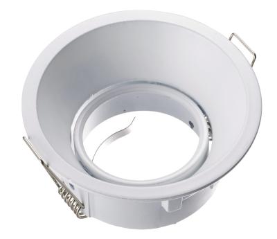 China MR16 Lighting Fixture Factory Round Ceiling Light Anti-Glare Cover Recessed LED Downlight High Quality MR16 GU10 Fixture Flip Down Spotlight Trims for sale