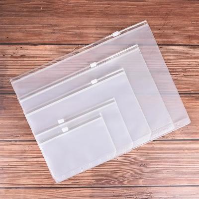 China Loose Leaf Binding Page With 6 Holes File Holders A4 A5 A6 A7 Cover Transparent 6 Hole PVC File Folder Loose Leaf Pouch Organizer With Zipper for sale