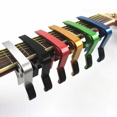 China Wholesale Various Colors Rust Resistance Aluminum Alloy Quick Change Flange Acoustic Classical Guitar Capo Guitar Capo for sale