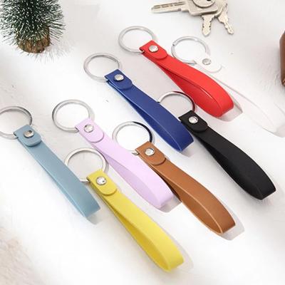 China High Quality Key Chains Mens PU Leather Durable Vintage Fashion Keychain Cars Key Chains Bag Women Accessories Gifts for sale