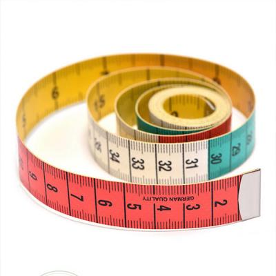 China Eco-friendly Colorful Body Ruler Tailor Tape Measure 150cm Soft 2cm PVC Seam Sewing Measuring Tape for sale