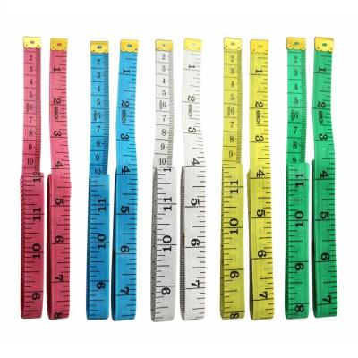 China Custom Sewing Cloth Measuring Tape Eco-friendly Soft 150cm 2cm Tailor Tape Measure for sale