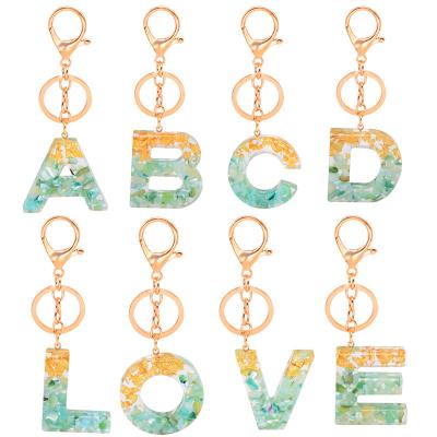 China Acrylic Pendant Key Chain Men A Women Key Chain Part 26 Letter Luxury Key Ring Bag Accessories Jewelry Gift Z Keychain Key Holder for sale