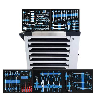 China 176pcs professional maker trolley cabinet with tools, mechanice tool kit with tool cabinet RT176A for sale