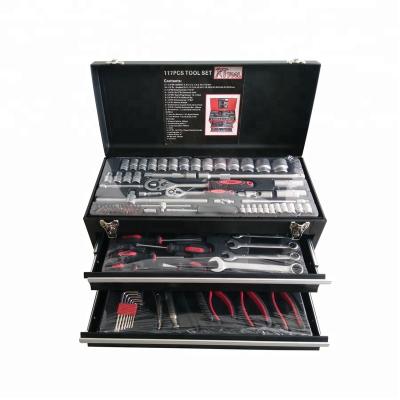 China The Straight Professional Household Tool Kit 117pcs Sale DIY Tools Metal Case Set Hor FACTORY Alibaba for sale