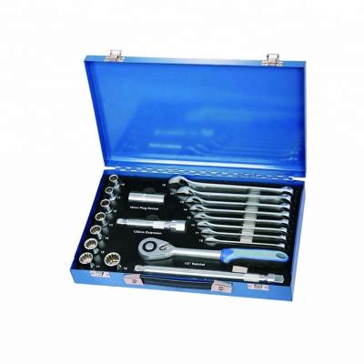 China Workshop/Household Repair Cr-v Socket Tools With Used Mechanics Tools For Sale In Metal Case for sale