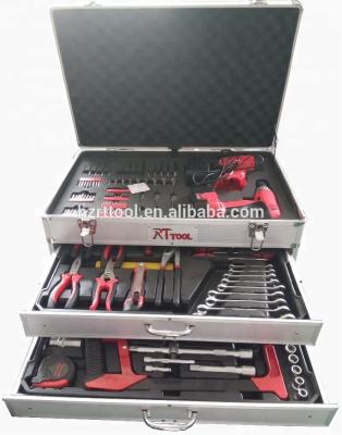 China Hot Sale 199 Pcs Electric Workshop / Household Repair Tools Or Hand Names With Aluminum Case Tool Kit for sale