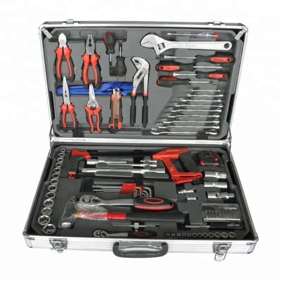 China 114PCS Workshop/Household Repair All DIY Tools Names Case Aluminum Tool Kit for sale