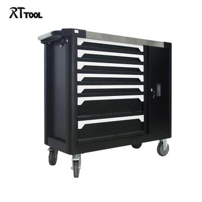 China Heavy Duty RTTOOL Tool Boxes and Storage Cabinets Storage Rolling Tool Chest Assembled Trolley for sale