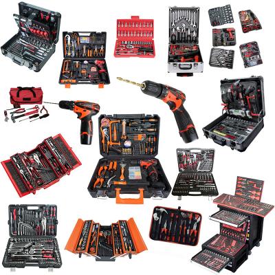 China Workshop/Household Straight Repair Tools Size Quality Machine Tool Combo Kit Cabinets Tool Kit Cordless Wrench Sets for sale