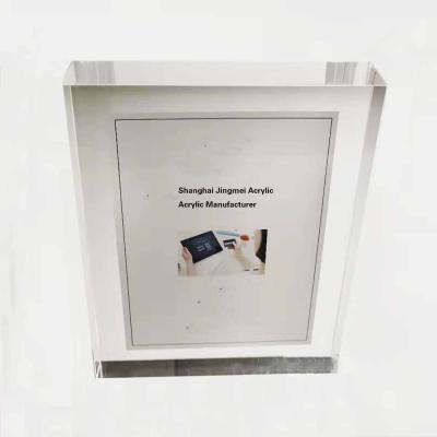 China Eco - Friendly Acrylic Frameless Wall Mount 8.5 x 11 Clear Floating Acrylic Picture Frame for sale