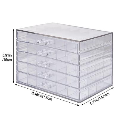 China Beauty Handmade High Quality Nail Storage Cosmetic Acrylic Gift Box for sale