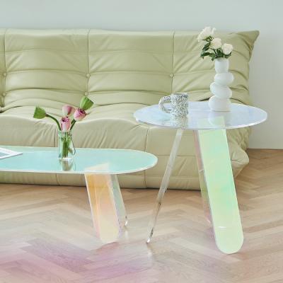 China Manufacture Sustainable Top Grade Clear Coffee Table Acrylic Table For Office / Shop for sale