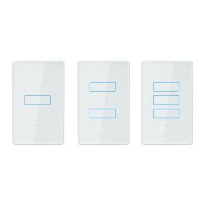 China Works with smart switch 2021 Alexa tuya touch switch electric wifi switches smart switch for sale