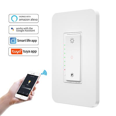 China Durable 3 Way Dimmer Switch 2.4GHz Wi-Fi Smart Lamp Switch Works With Alexa And Google Home for sale