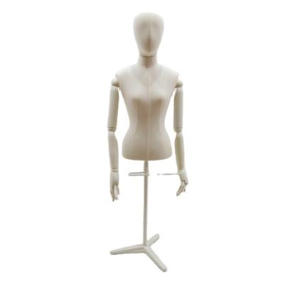 China Wholesale Other Dressform Mannequin Female To Drape Half Body Dressmaker Manikin Fabric Woman Dummy Pretty For Shop&Window Display for sale