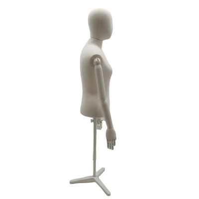 China Other Hot Sale Mannequins Curxy Upper Body Female Mannequin Dummy Cloth Covered Female for sale