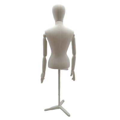 China Other Upper Body Adjustable Mannequin Female Cloth Wrapped Pretty Mannequin Models Work Torso For Clothing Store Display for sale