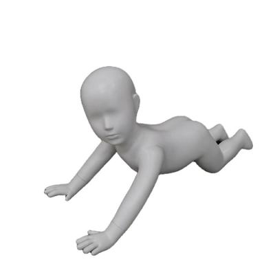 China 3-6 Months UNIQUE Little Baby Full Body Children Realistic Crawling Mannequin Model Kids White Cute Kids For Kid Clothes Display for sale