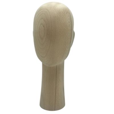 China Europe Mannequin Neck Mannequin Along Egg Abstract Wooden Senior Mannequin Wooden Display Head Heads For Hat Wig for sale