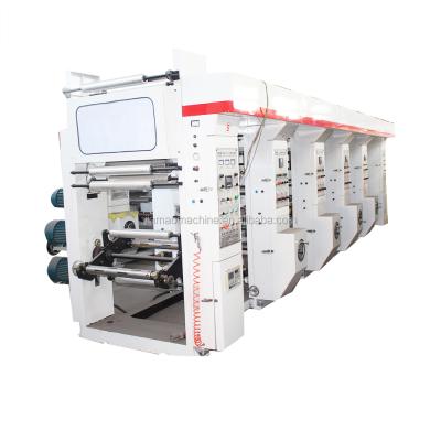 China Advertising Company Computerized Best Rotogravure Printer Price Aluminum Foil Printing Machine 8 Color Gravure Press for sale