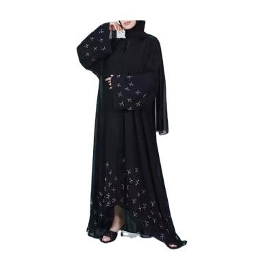 China New Style Women Long Linen Clothing Women Loose Muslim Arab Kaftan Jibab Dress for sale