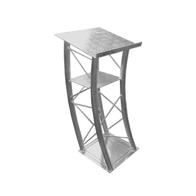 China Concert hall/bar/club/school bent aluminum alloy podium is suitable for conference speeches and other projects for sale