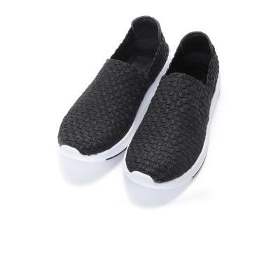 China Outdoor Usb Summer Ladies Slip On Shoes Women Woven Casual Shoes for sale