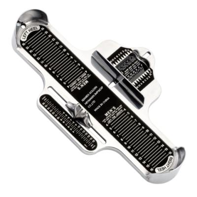 China Aluminum Alloy Child Care Foot Measure Infant Ruler Tools Shoes Size Baby Foot Measuring Device for sale