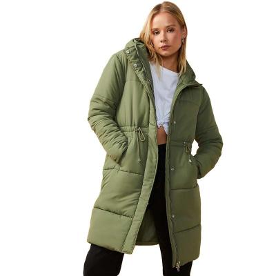 China QUICK DRY Custom Made Casual Winter Coat Stripper Jacket Women Outer Fashion Wear Padded Long Quilted Jacket for sale