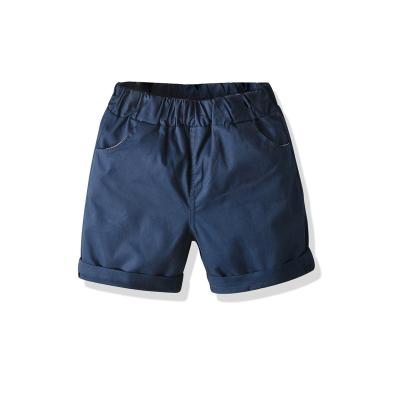 China Factory Wholesale Custom Breathable Kids Summer Boutique Polyester Cotton Fabric Beach Casual Shorts For Boy Clothes for sale