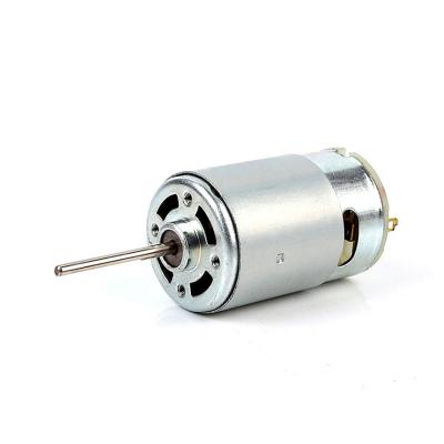 China Totally Enclosed DC 12V-24V 6000RPM 555 Brushed Electric Vibration Motor DOUBLE-HEAD High Torque Vibrating Motors for sale