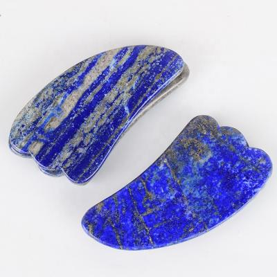 China High Quality Blue Sha Blue Sha Lazurite Sha Sha Face Tool Body Massage Gua Sha Scraping Tool for sale