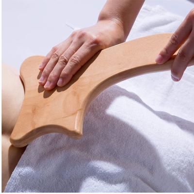 China Wooden Body Gua Sha Tools Professional Lymphatic Drainage Tool Wooden Therapy Massage Tools For Maderoterapia for sale