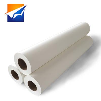 China 80g/90g/100g pure white apparel quick dry sublimation paper heat transfer printing 100m sublimation paper for sale