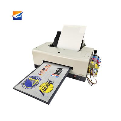 China Garment Shops A3 Digital Inkjet T-shirt Printing Machine L1800 Heat Transfer Pet Film DTF Printer With White Ink for sale