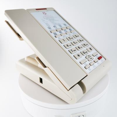 China Auto Receiver/Guest Room 5 Star Quality Automatic Callback Phone Set Basic Slim Bedroom Attached Analog Land Line Phone For Hotel for sale